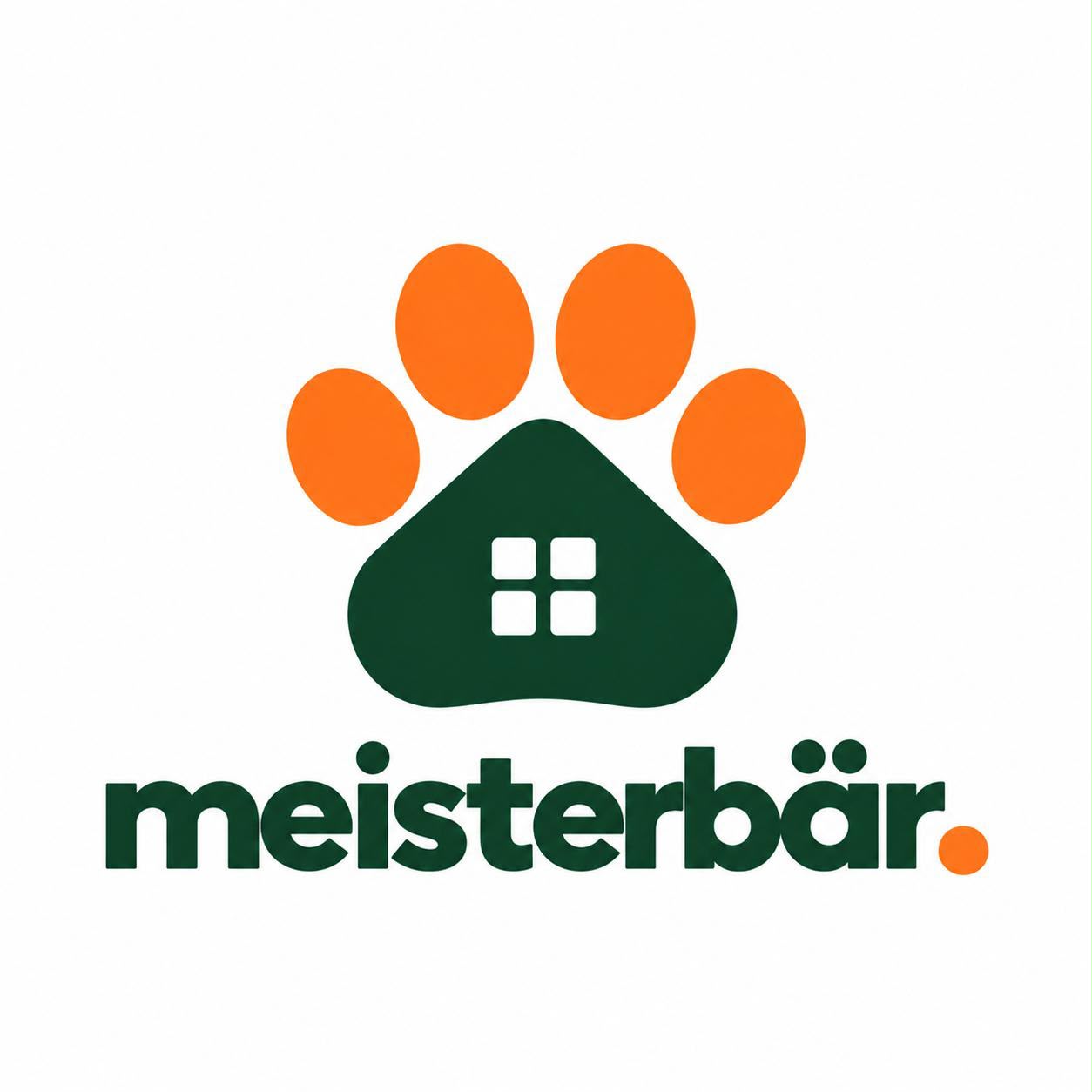 Meisterbär: Pfote, Haus und Wortmarke